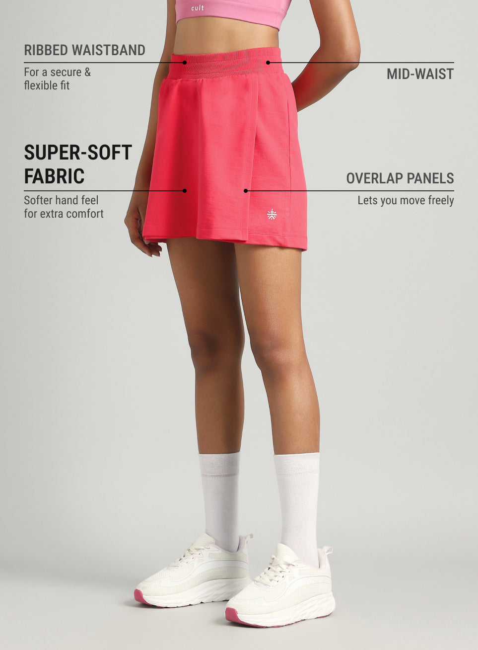 Women's Red All Day Play Skirt