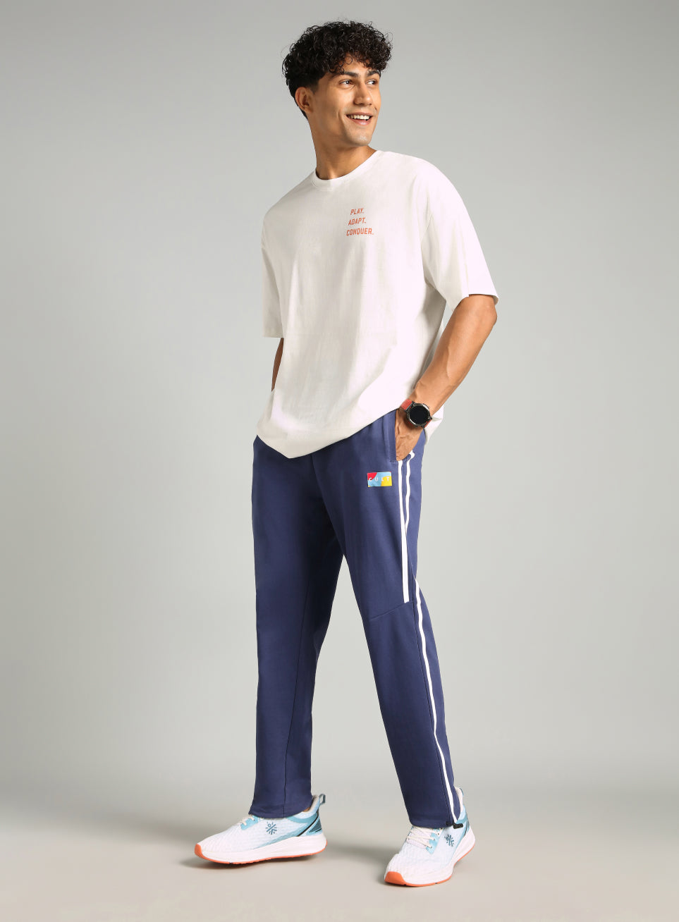 Men's Navy Cult Sporty Move Trackpants