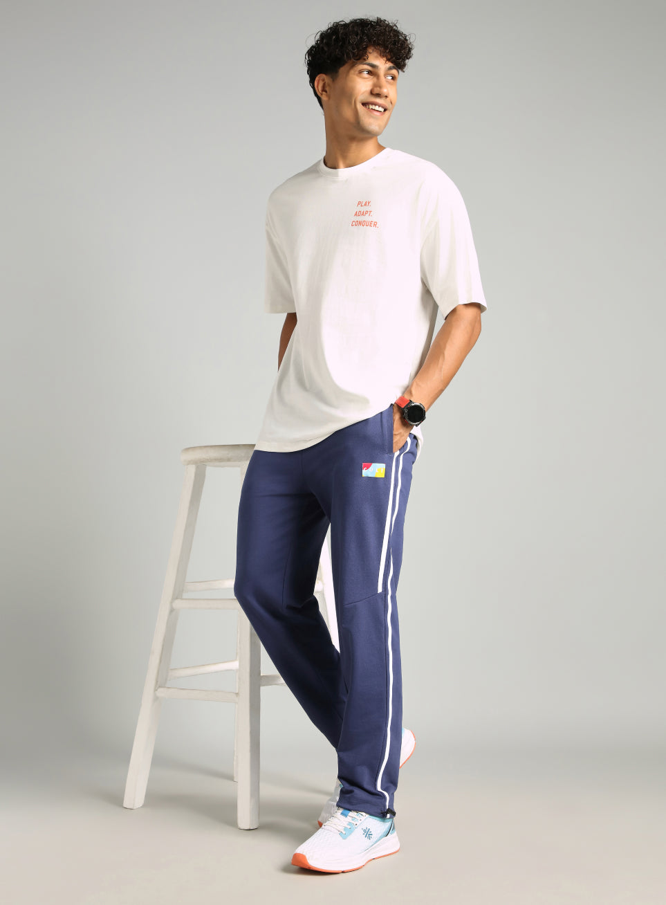 Men's Navy Cult Sporty Move Trackpants