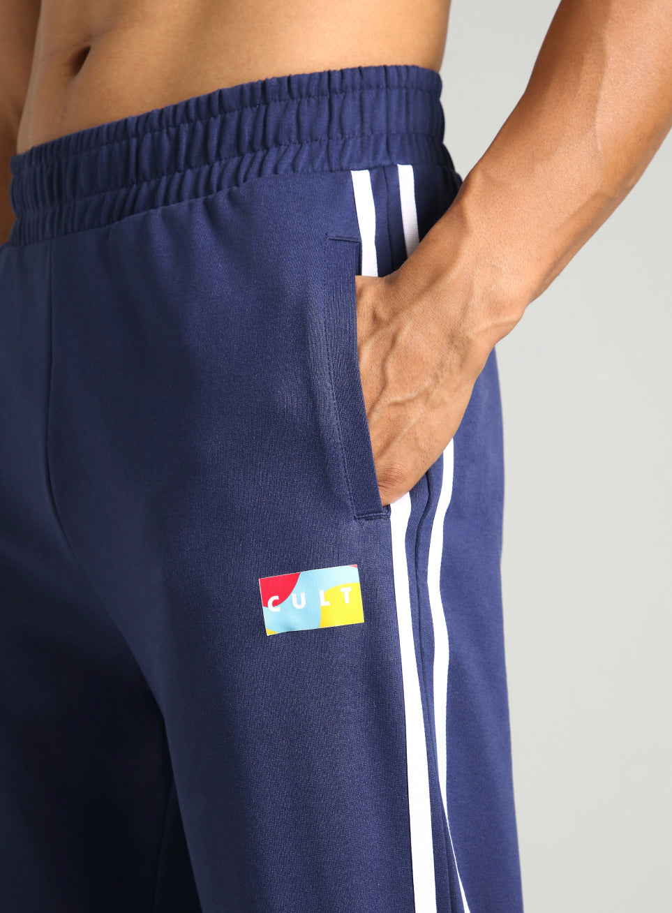 Men's Navy Cult Sporty Move Trackpants