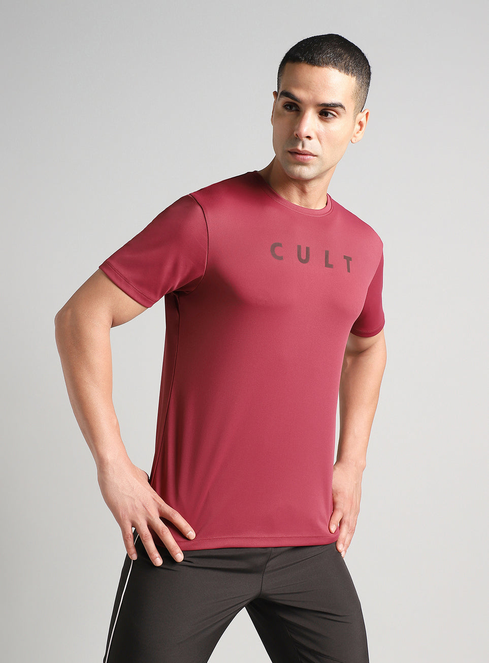 Men's Maroon All Day Training T-shirt