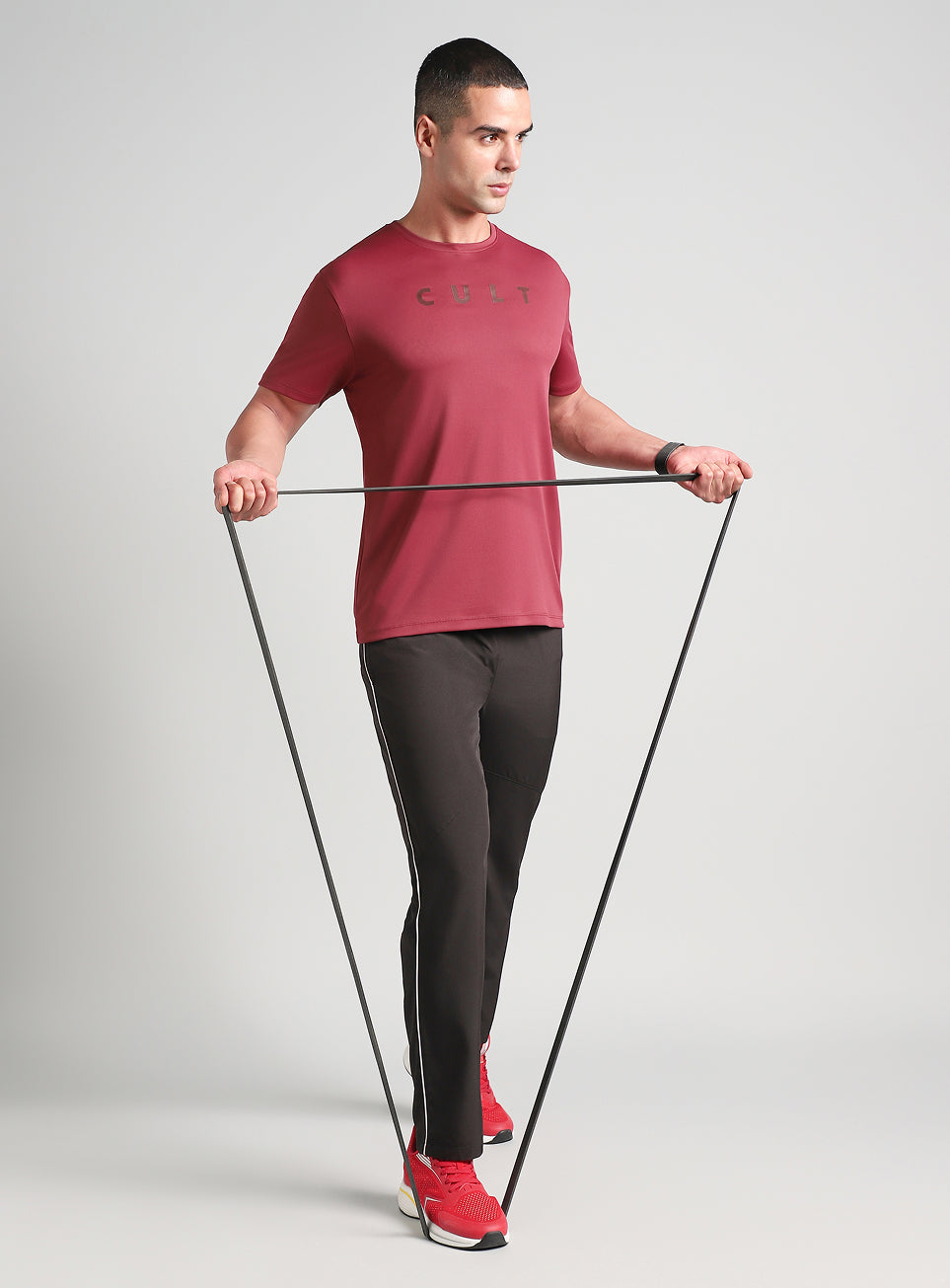 Men's Maroon All Day Training T-shirt