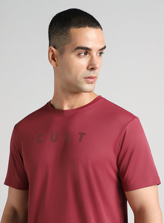 Men's Maroon All Day Training T-shirt
