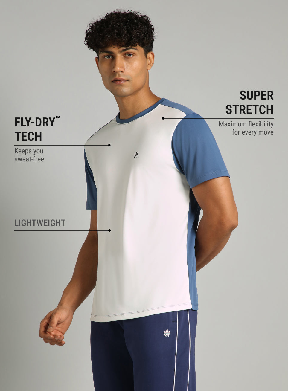Men's White Play Big FLY-DRY™T-shirt