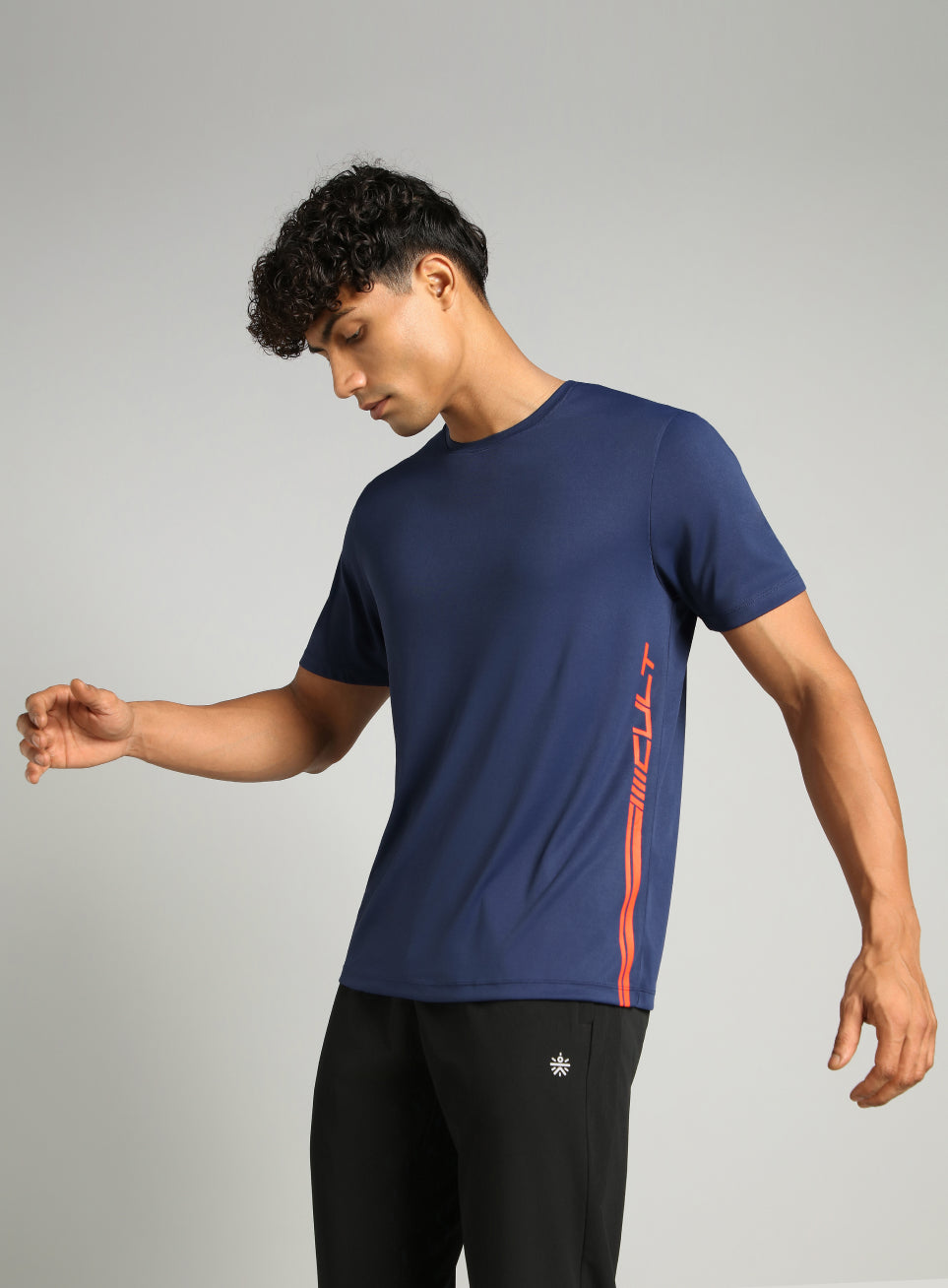 Men's Black Warm Up Training T-shirt