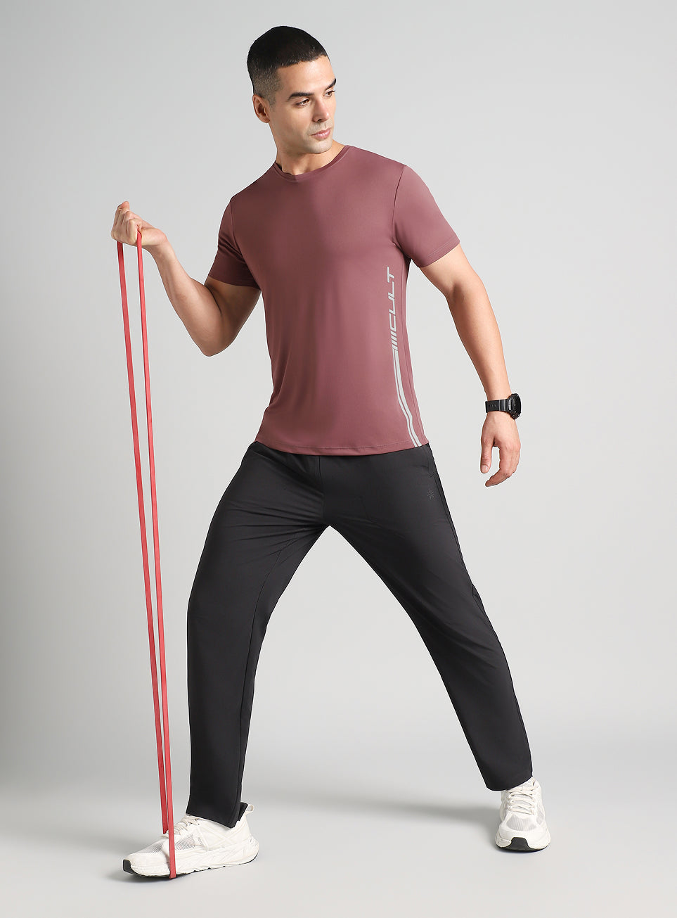 Men's Red Warm Up Training T-shirt