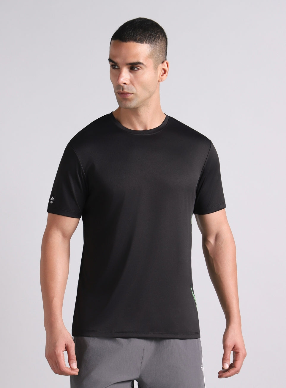 Men's Black Warm Up Training T-shirt