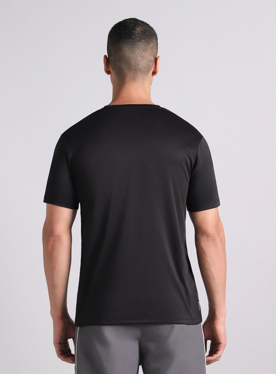 Men's Black Warm Up Training T-shirt
