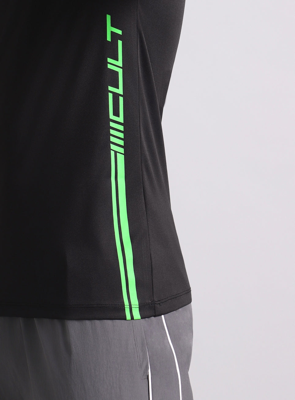 Men's Black Warm Up Training T-shirt