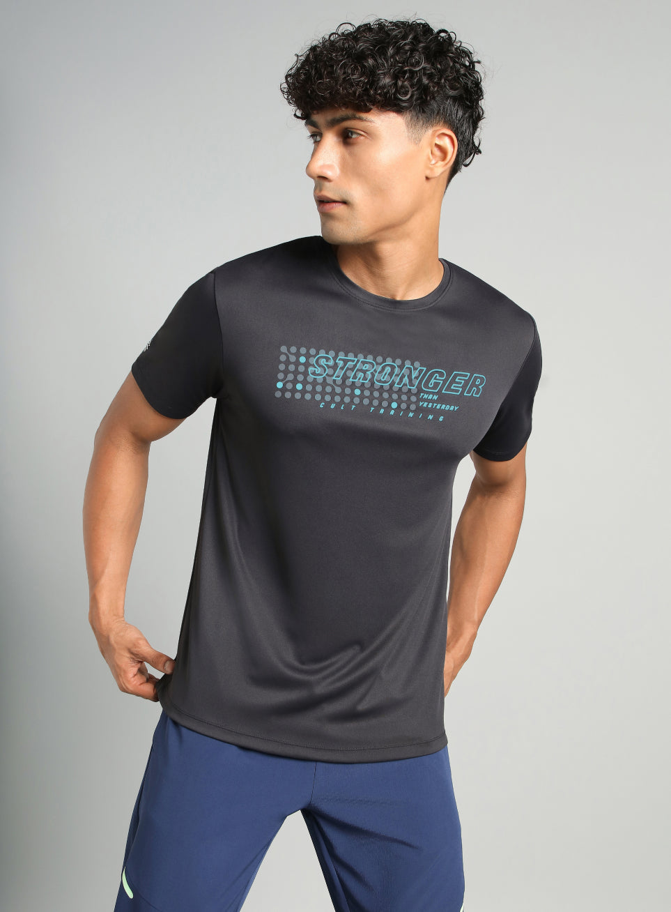 Men's Black Train Stronger T-shirt