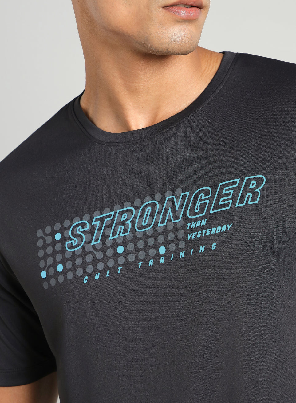 Men's Black Train Stronger T-shirt