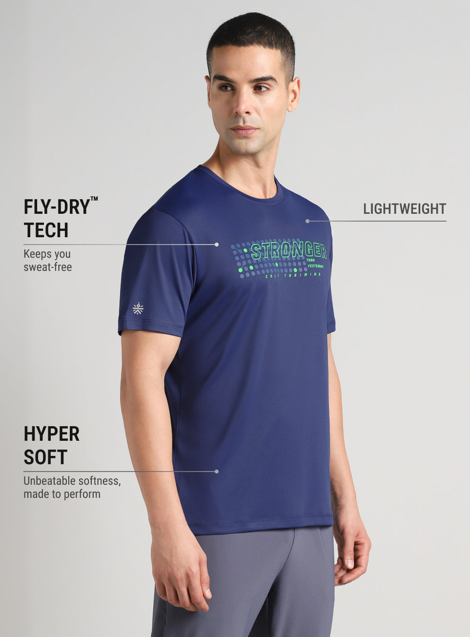 Men's Navy Train Stronger T-shirt