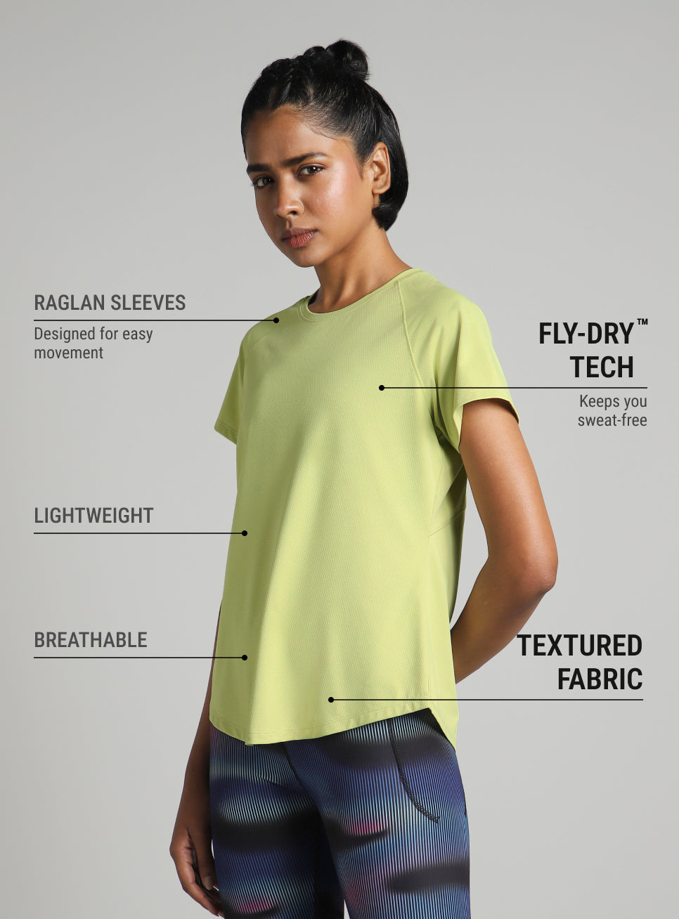 Women's Green Flow HIIT Top