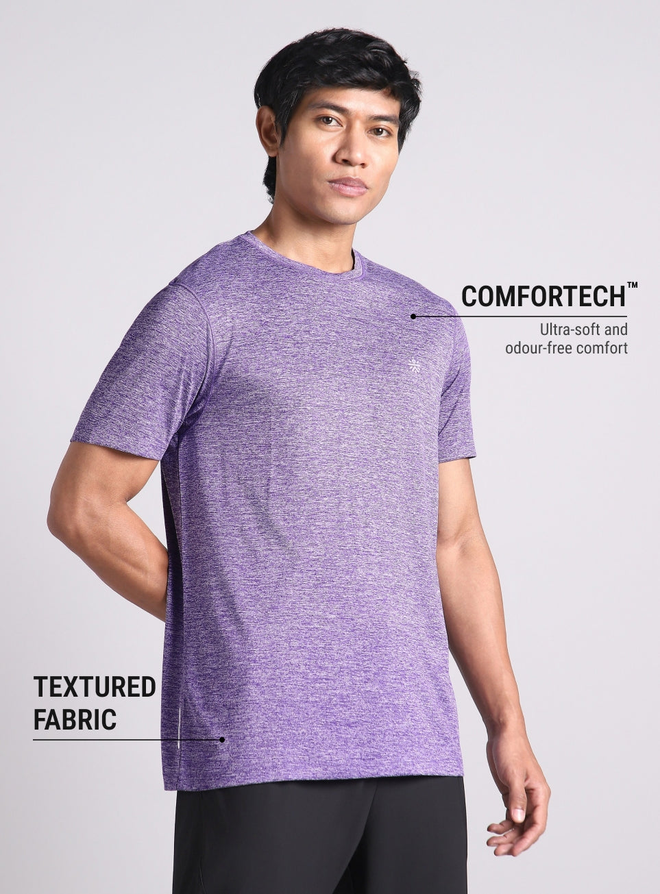 Men's Purple Training Essential COMFORtech T-shirt