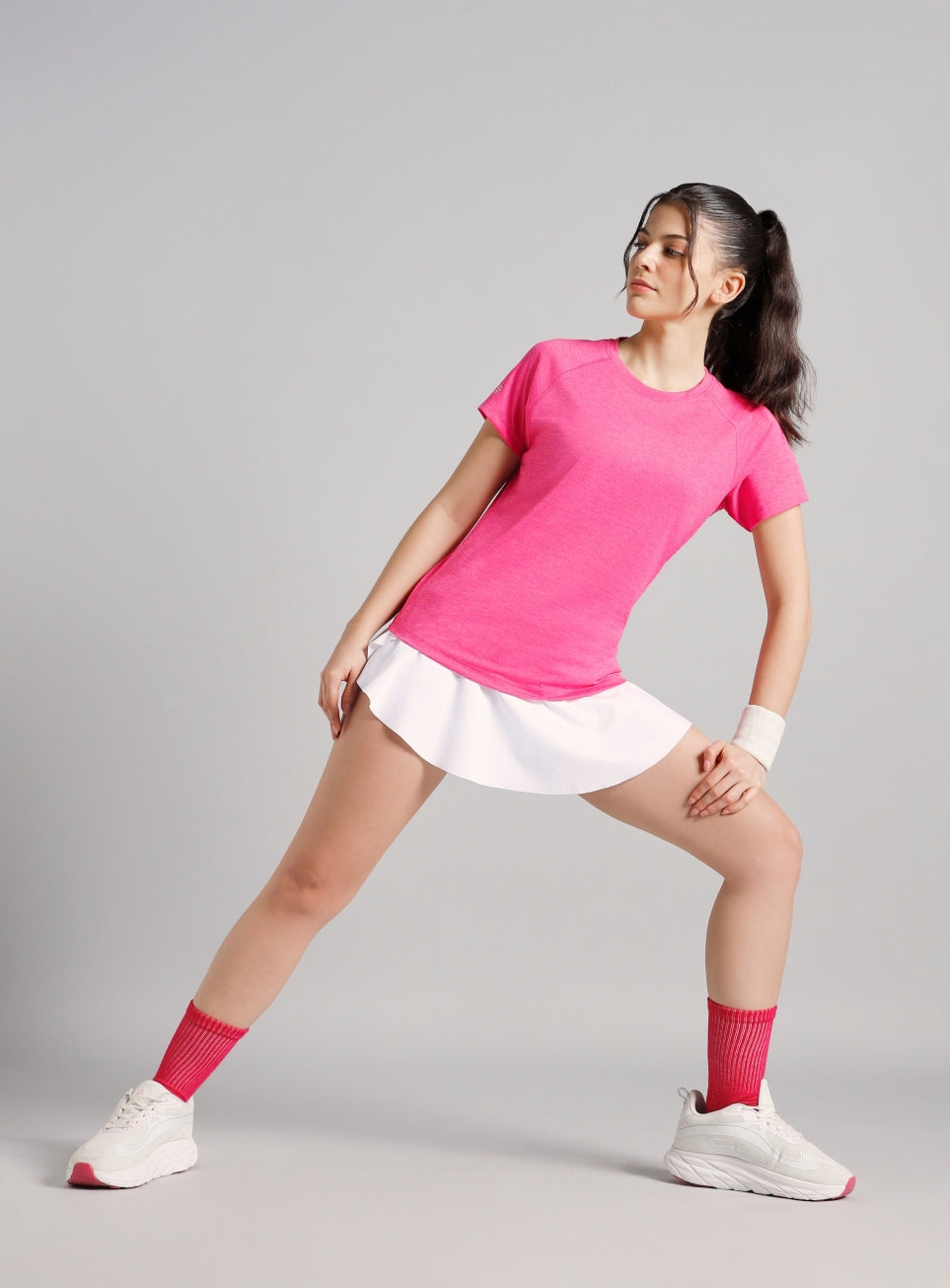 Women's Muscle Flex Pink COMFORtech T-shirt