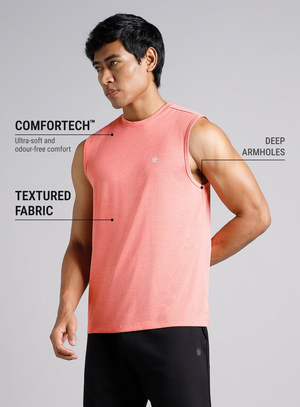 Men's Core COMFORtech Coral Muscle Tank