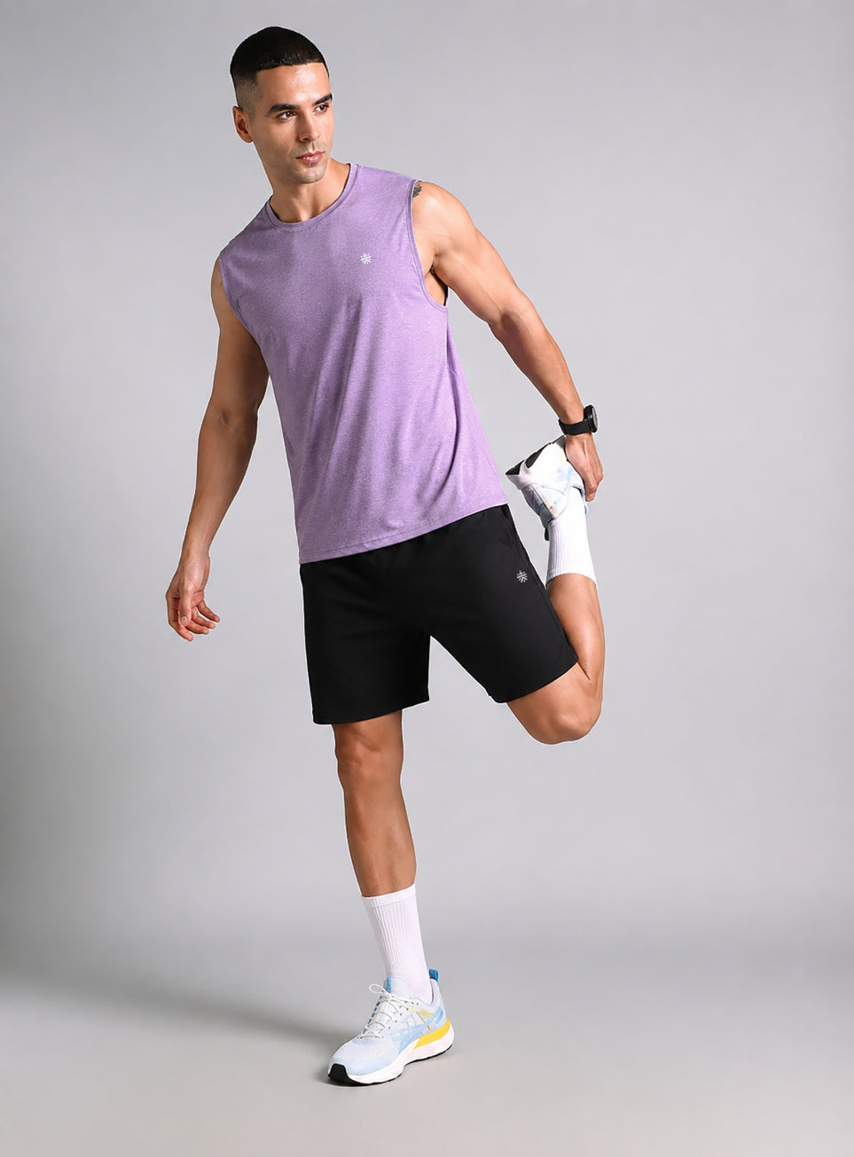Men's Purple Training Essential COMFORtech Tank