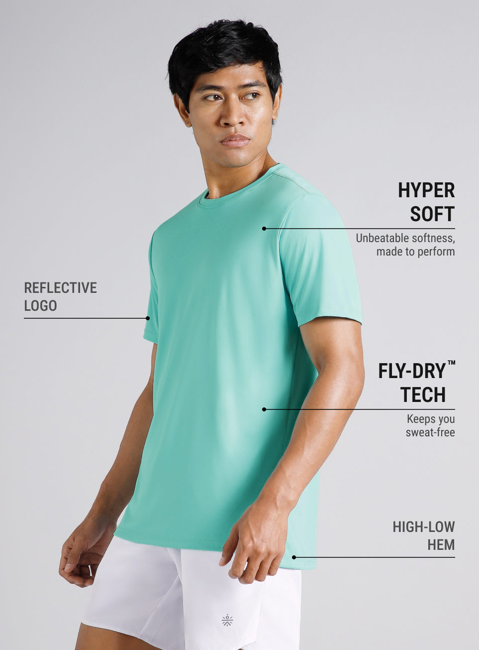 Men's Runner's Blue Essential T-shirt