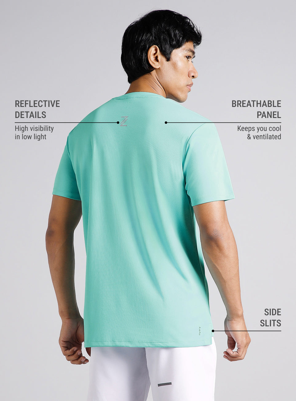 Men's Runner's Blue Essential T-shirt