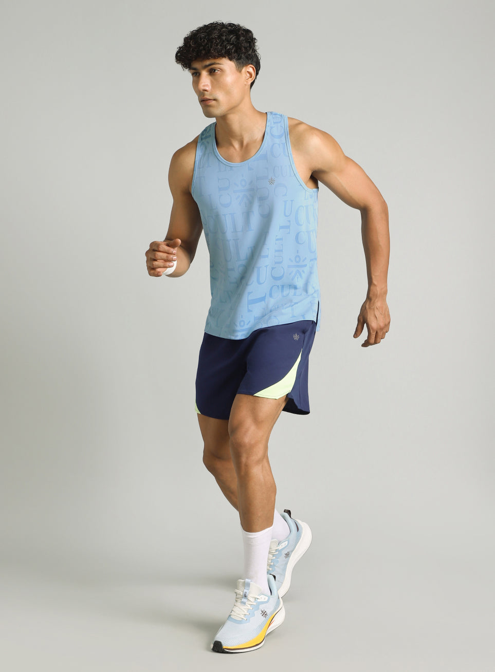 Men's Blue CULT ZERO Running Tank