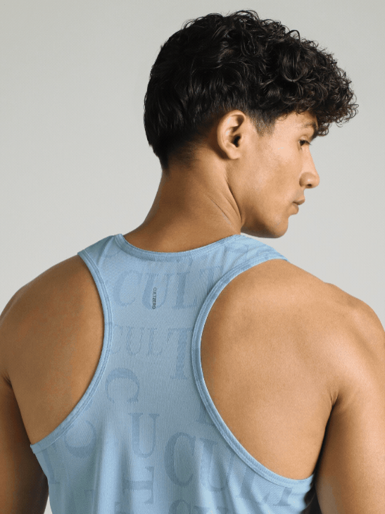 Men's Blue CULT ZERO Running Tank