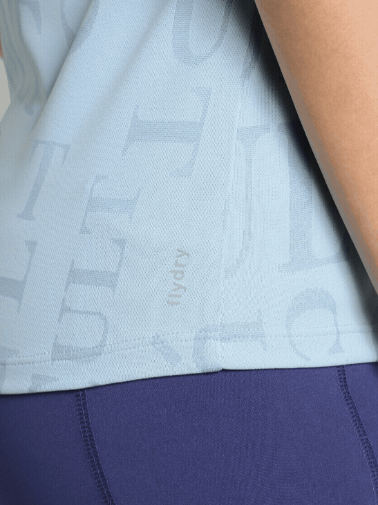Women's Blue CULT ZERO Knit Tech Running T-shirt