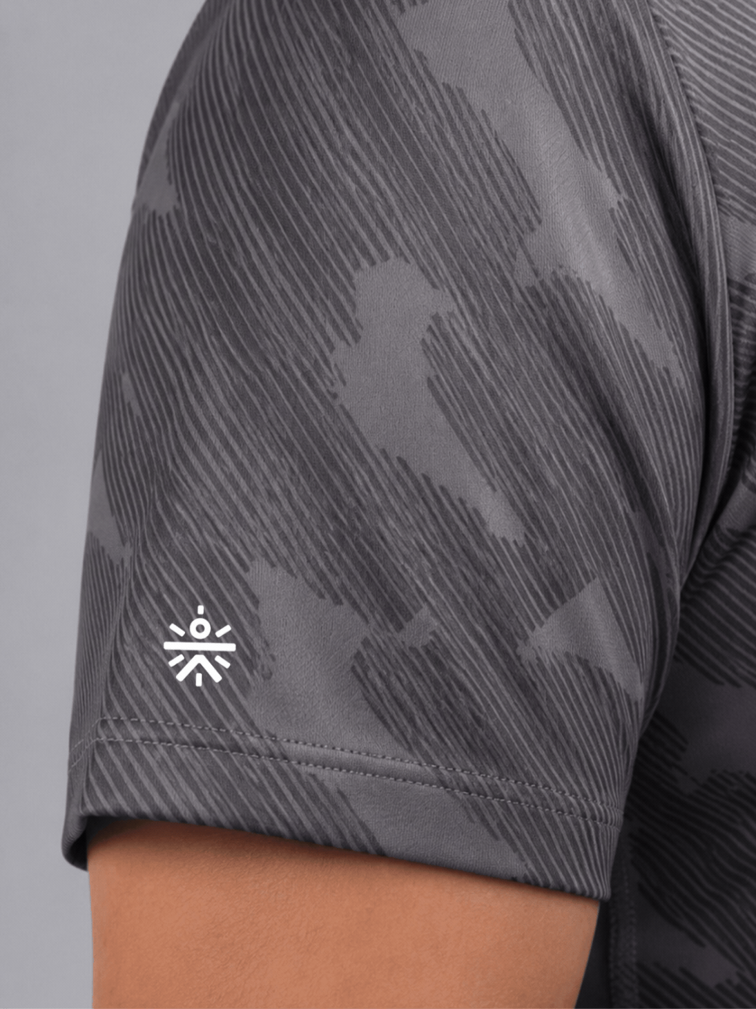 Women's Dark Grey Urban Urban Camo Plus size Running T-shirt