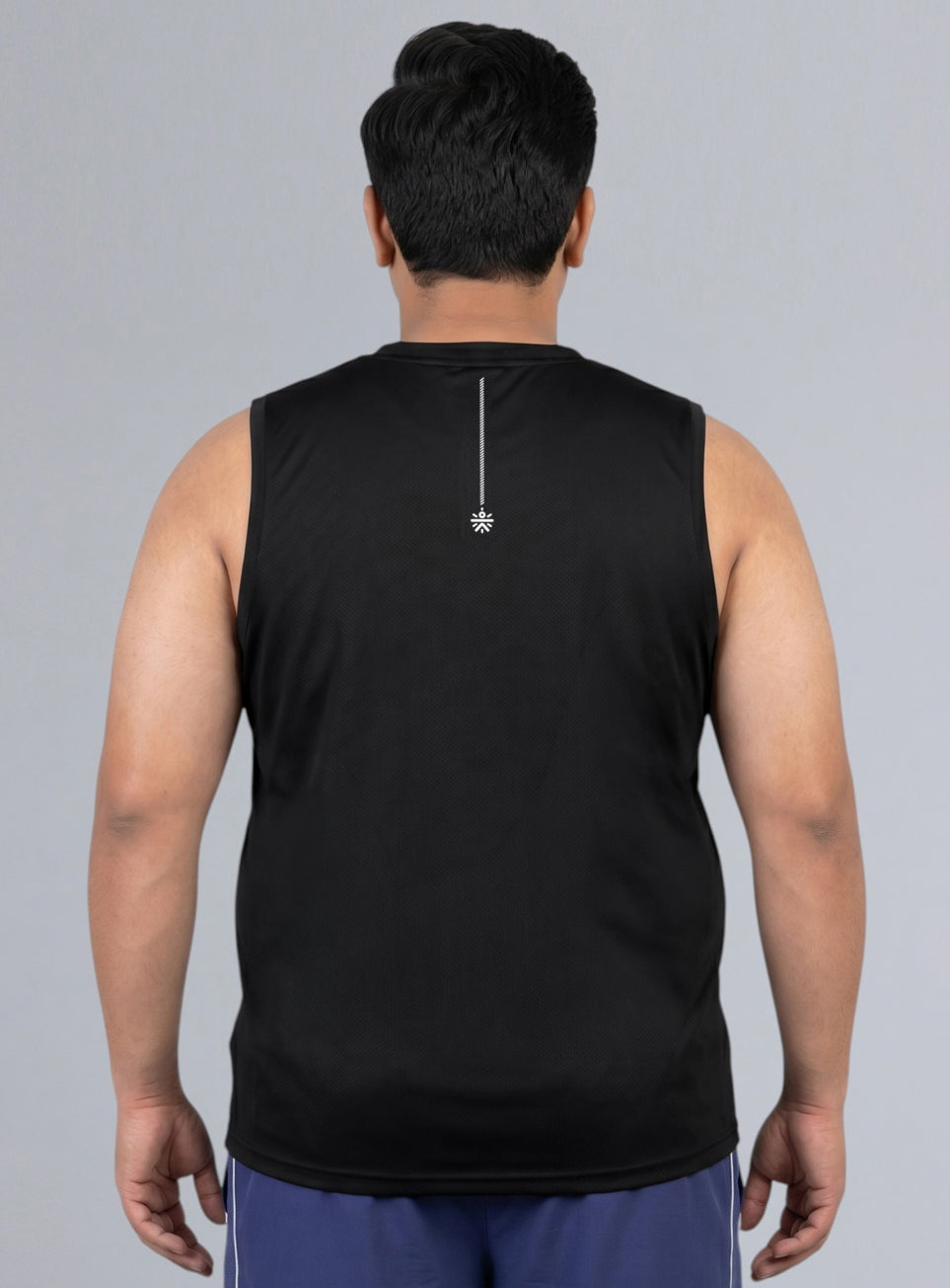 Men's Black Training Essential Plus size Tank