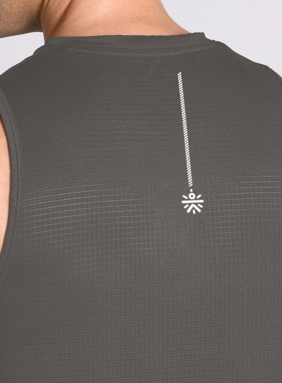 Men's Grey Training Essential Plus Size Tank