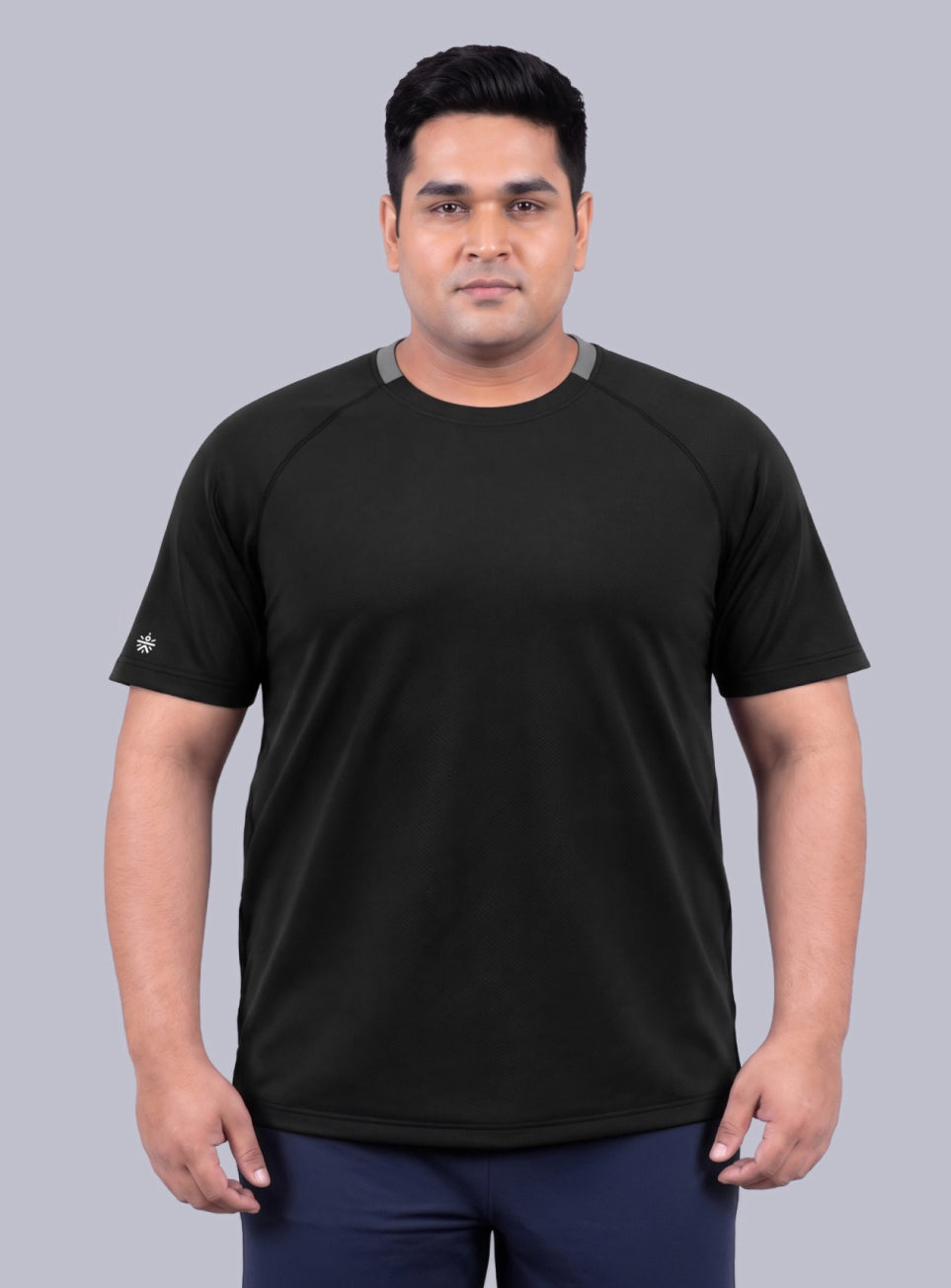 Men's Black Ultra Runner's Technical Knit Plus Size T-shirt