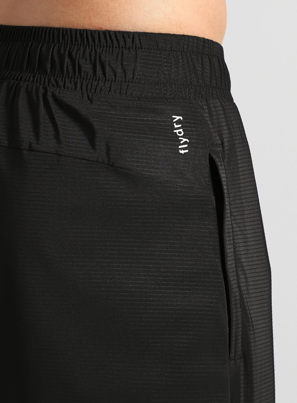 Men's Black Self Stripe Tech Training Trackpants