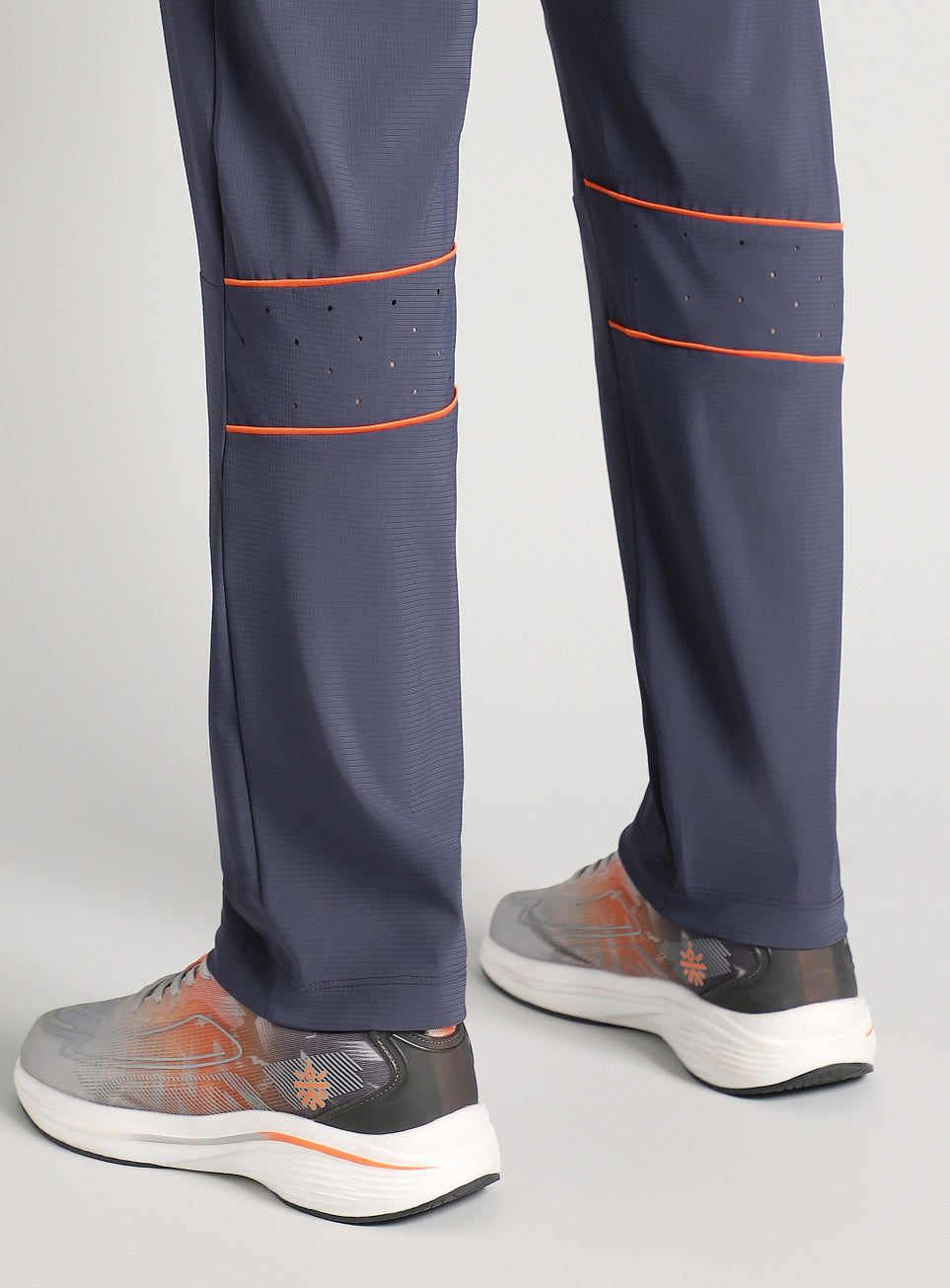 Men's Dark Grey Self Stripe Tech Training Trackpants