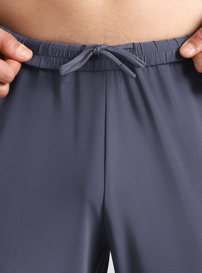 Men's Dark Grey Self Stripe Tech Training Trackpants