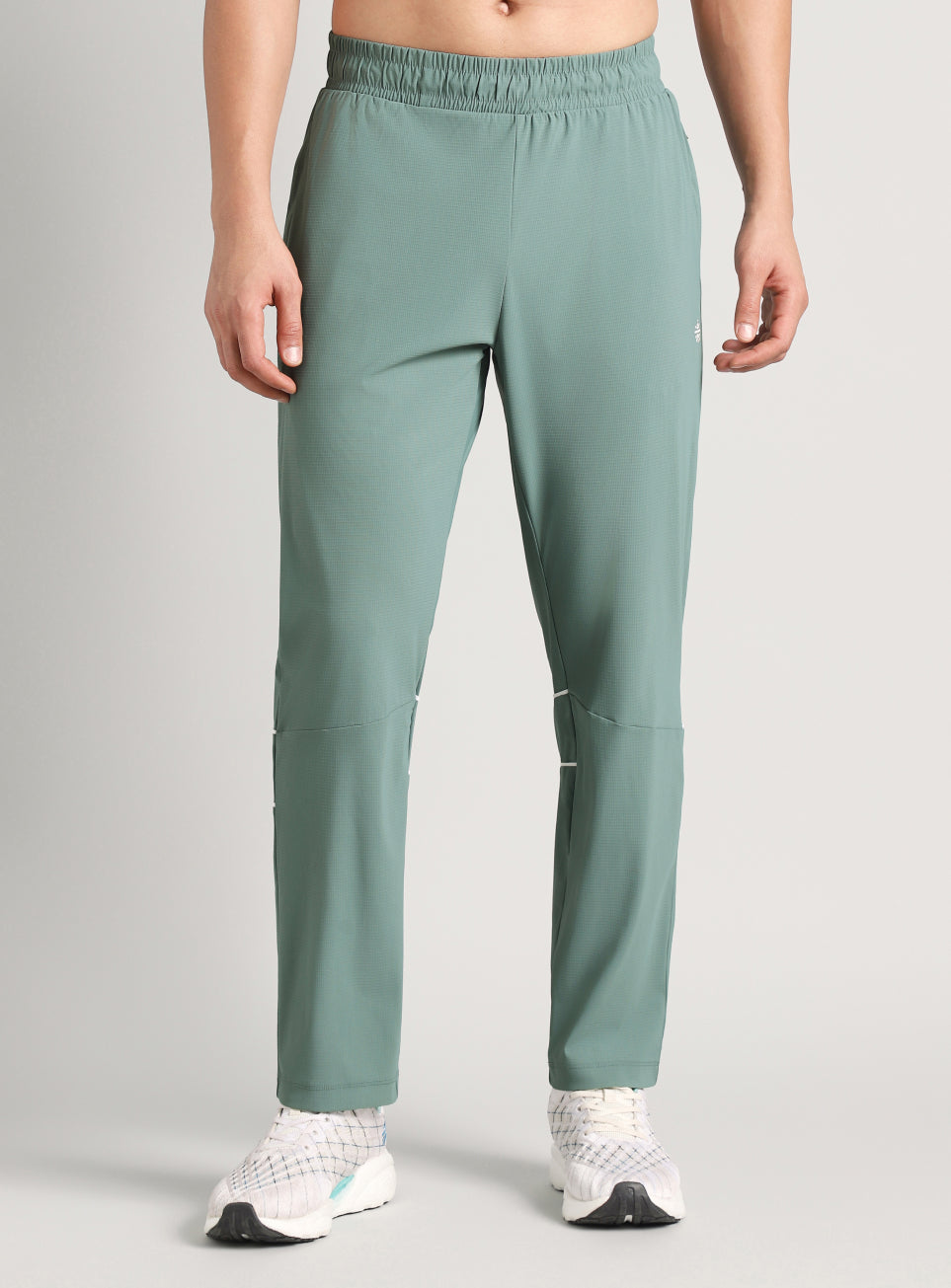 Men's Blue Self Stripe Tech Training Trackpants