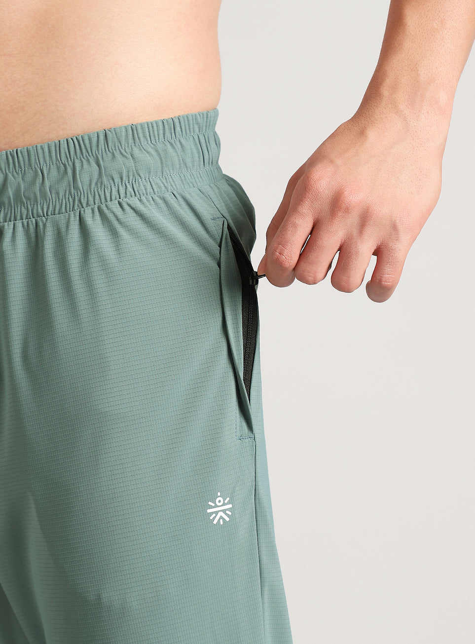 Men's Blue Self Stripe Tech Training Trackpants