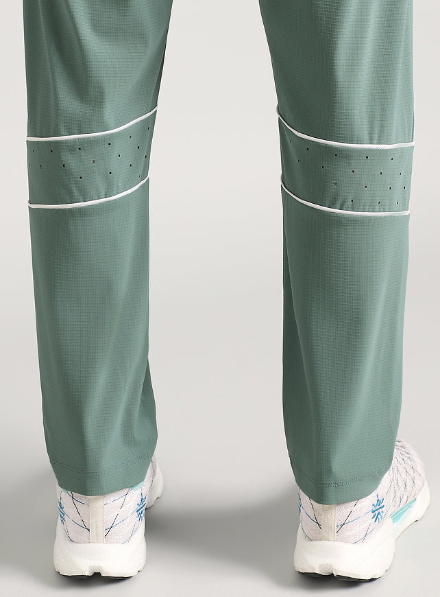 Men's Blue Self Stripe Tech Training Trackpants