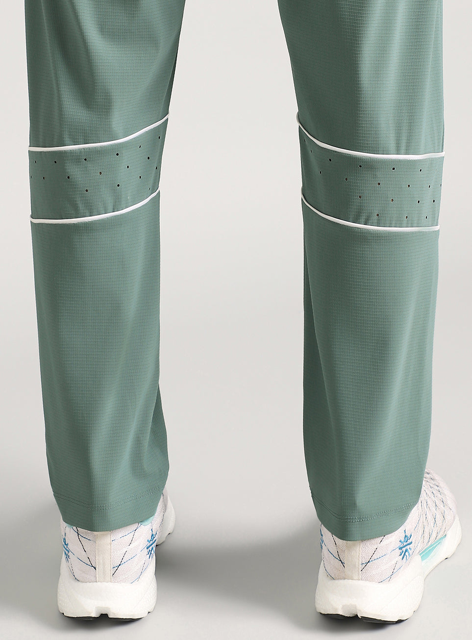 Men's Blue Self Stripe Tech Training Trackpants