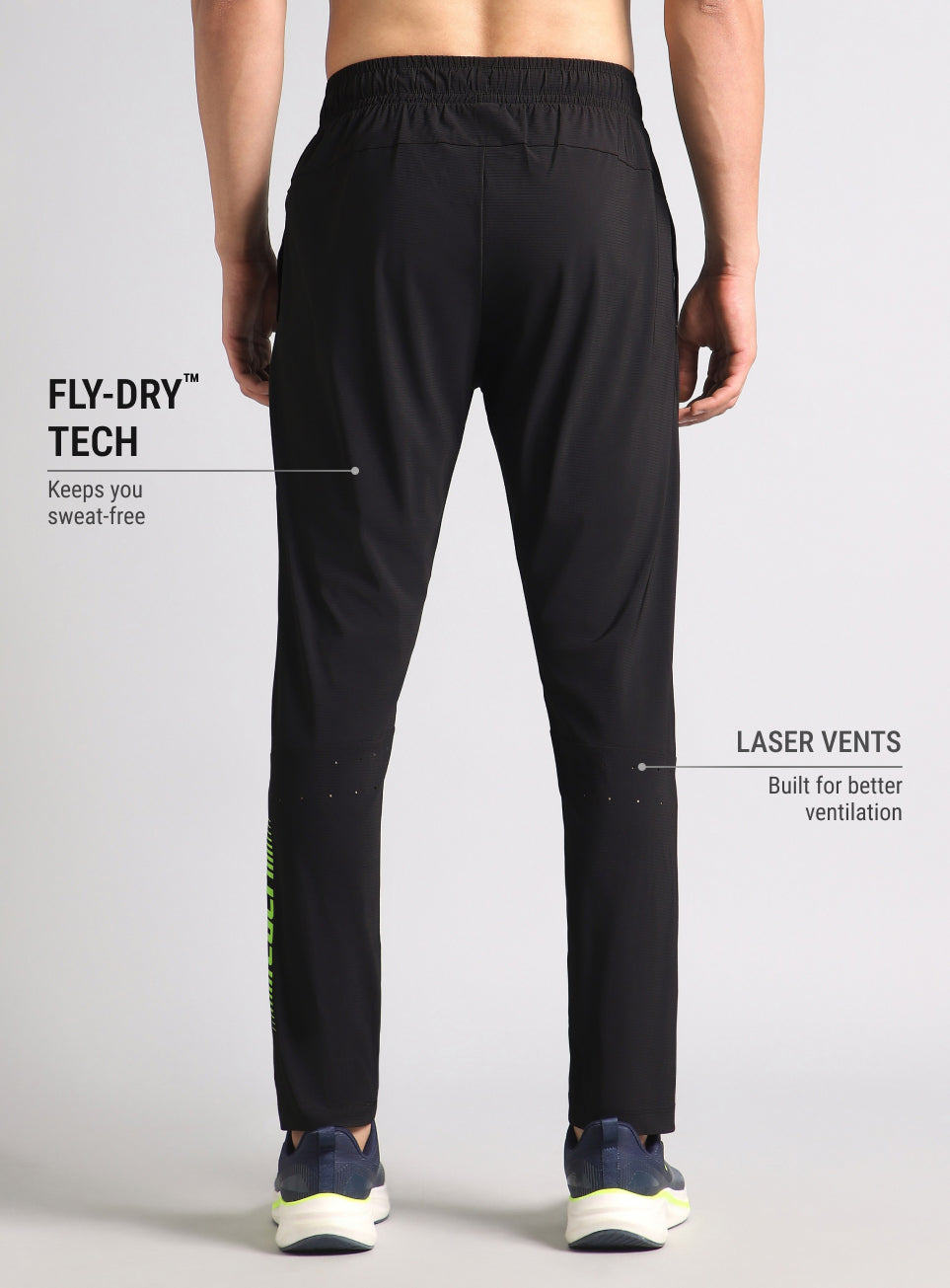 Men's Black Cult Performance Training Trackpants