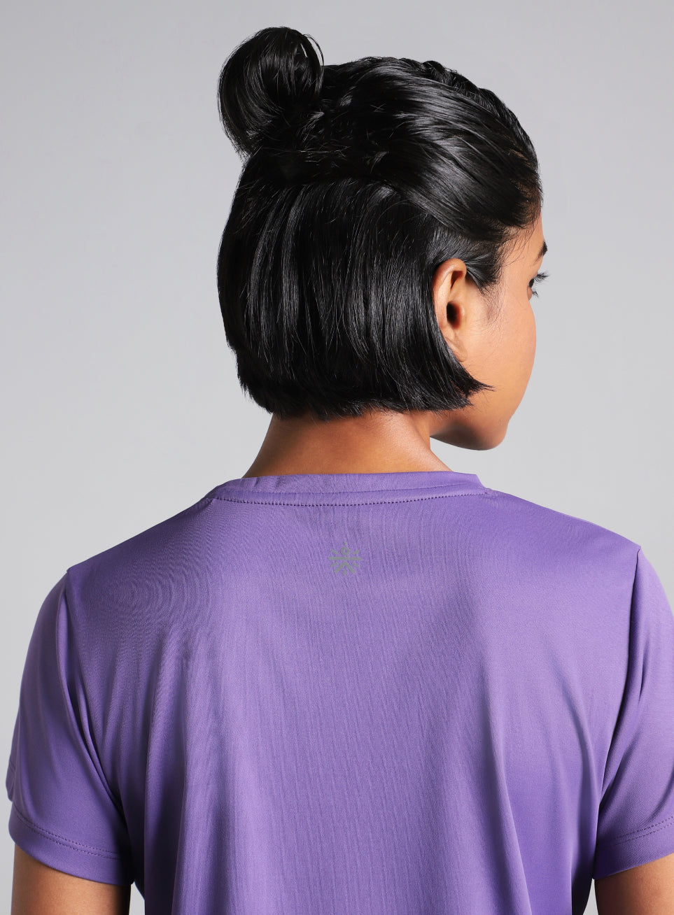Women's Purple Contour Print T-shirt