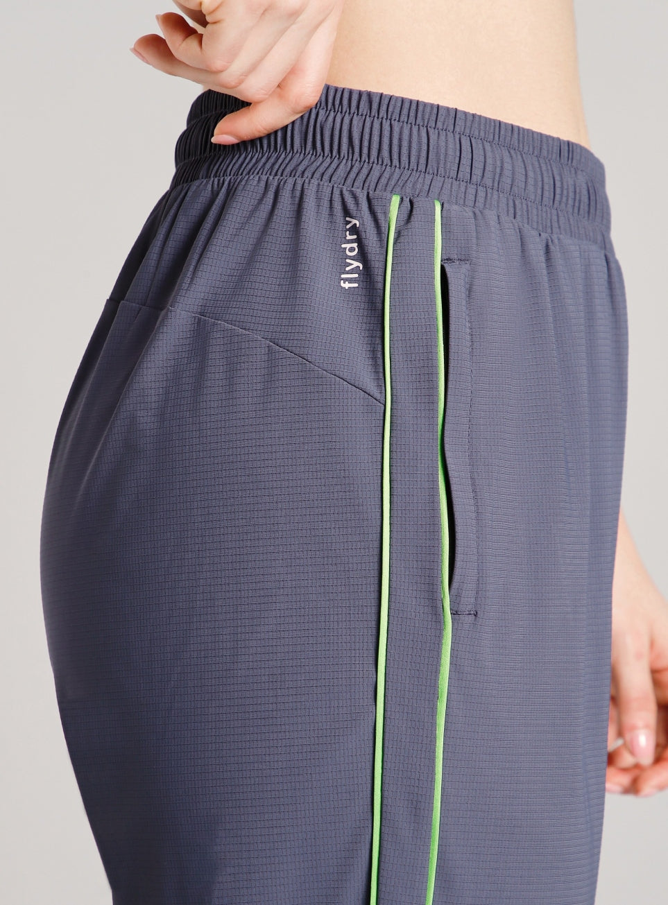 Women's Grey Power Pop Training Trackpants
