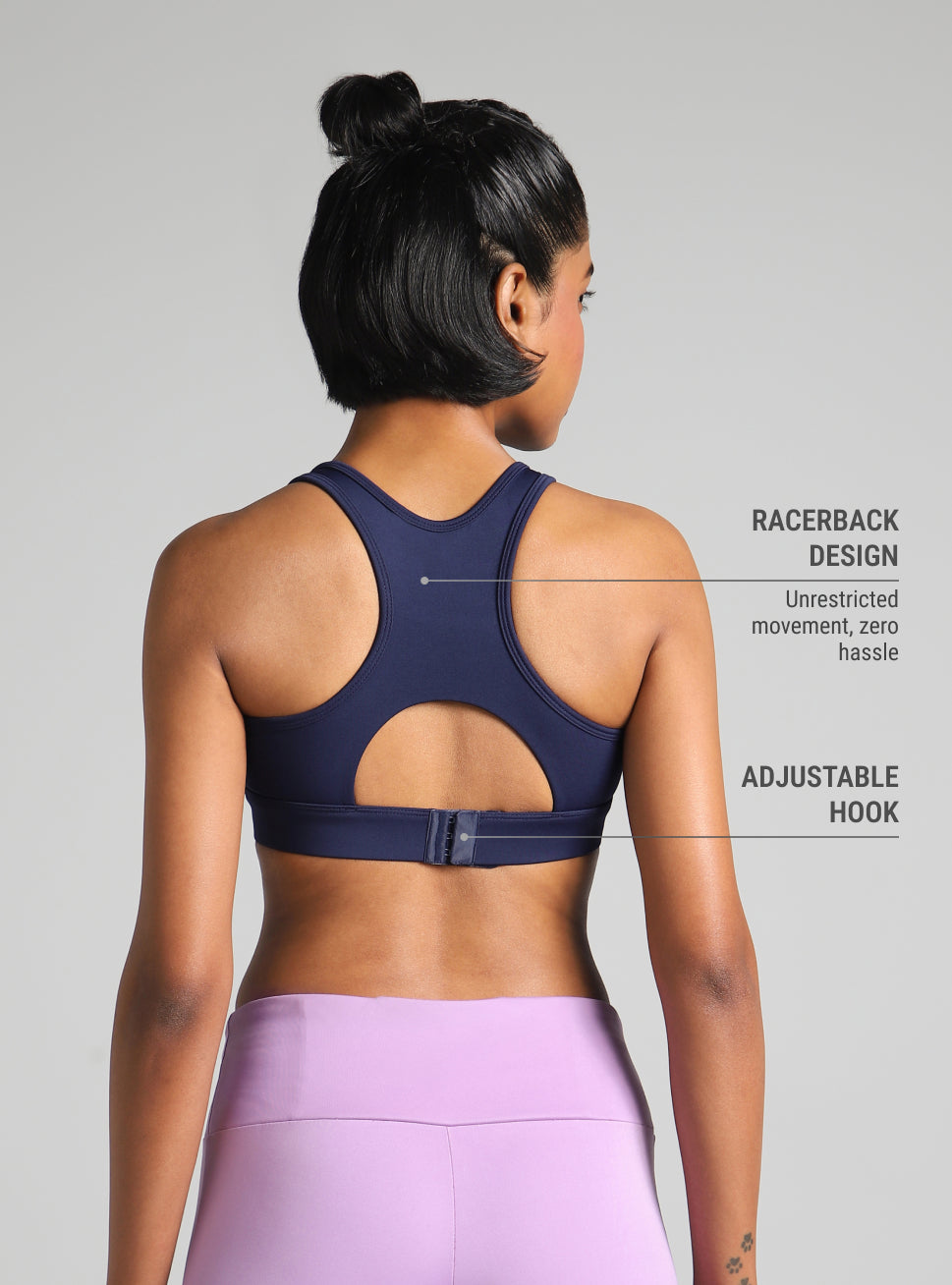 Women's Navy True Strength High Support Sports Bra