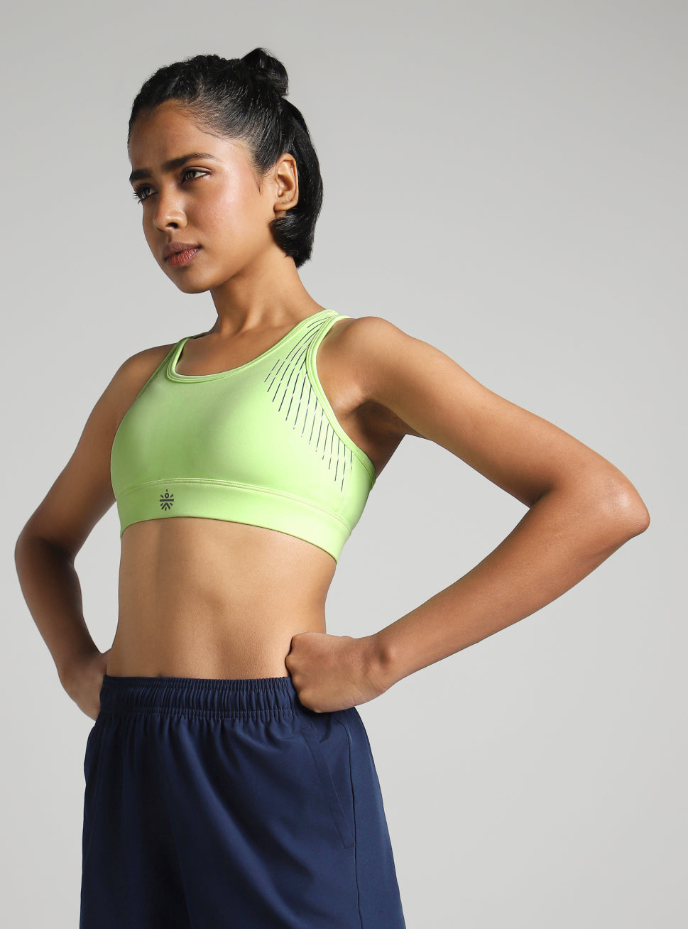 Women's Green True Strength High Support Sports Bra