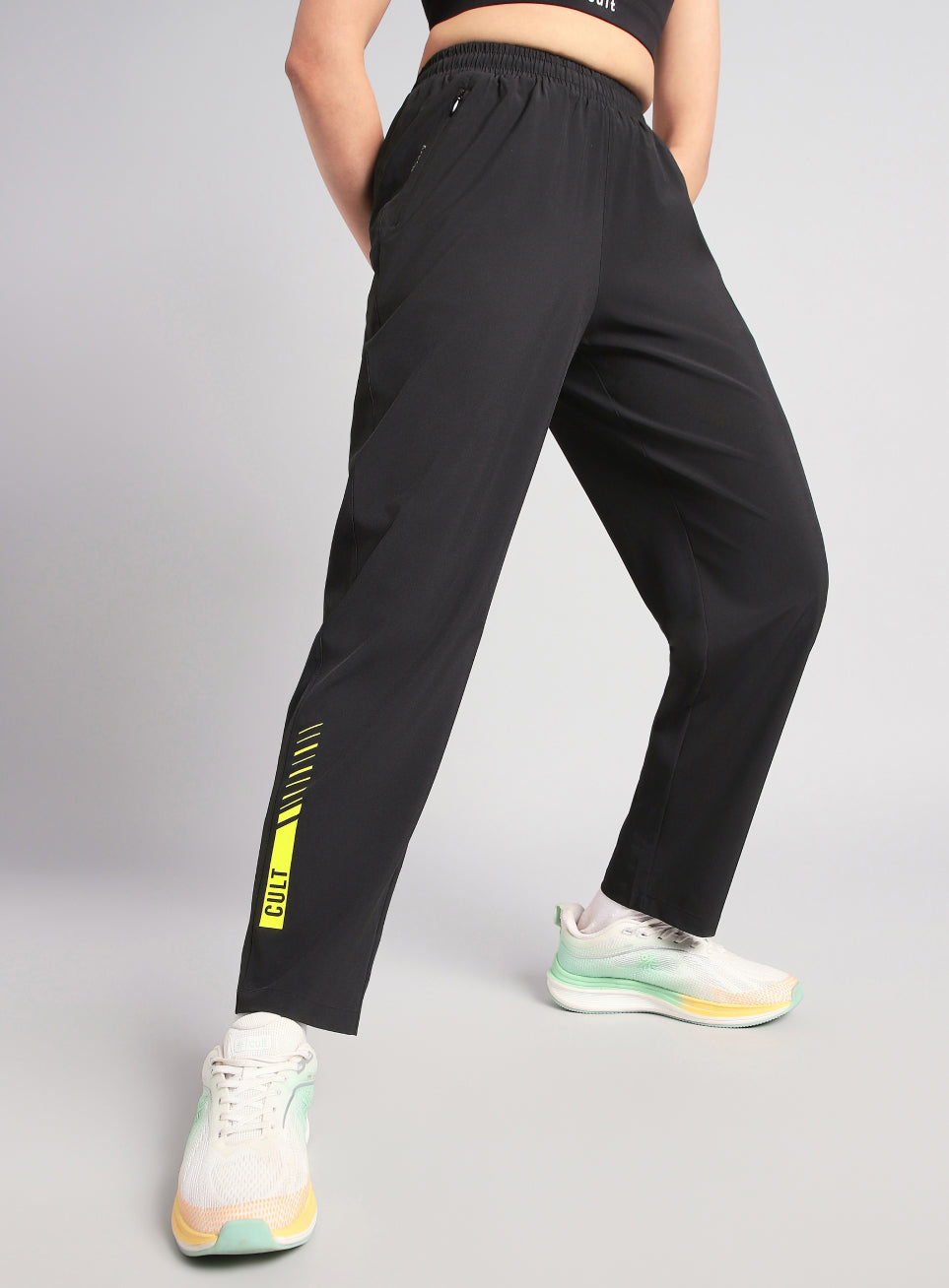 Women's Black True Strength Training Trackpant
