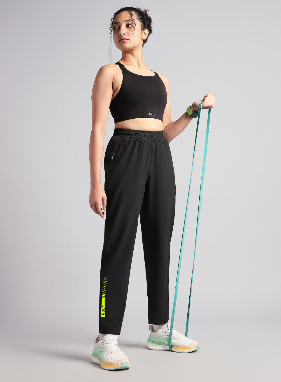 Women's Black True Strength Training Trackpant
