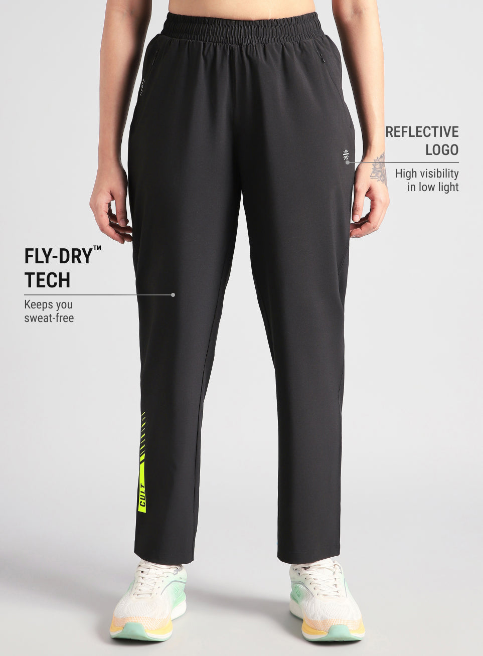 Women's Black True Strength Training Trackpant