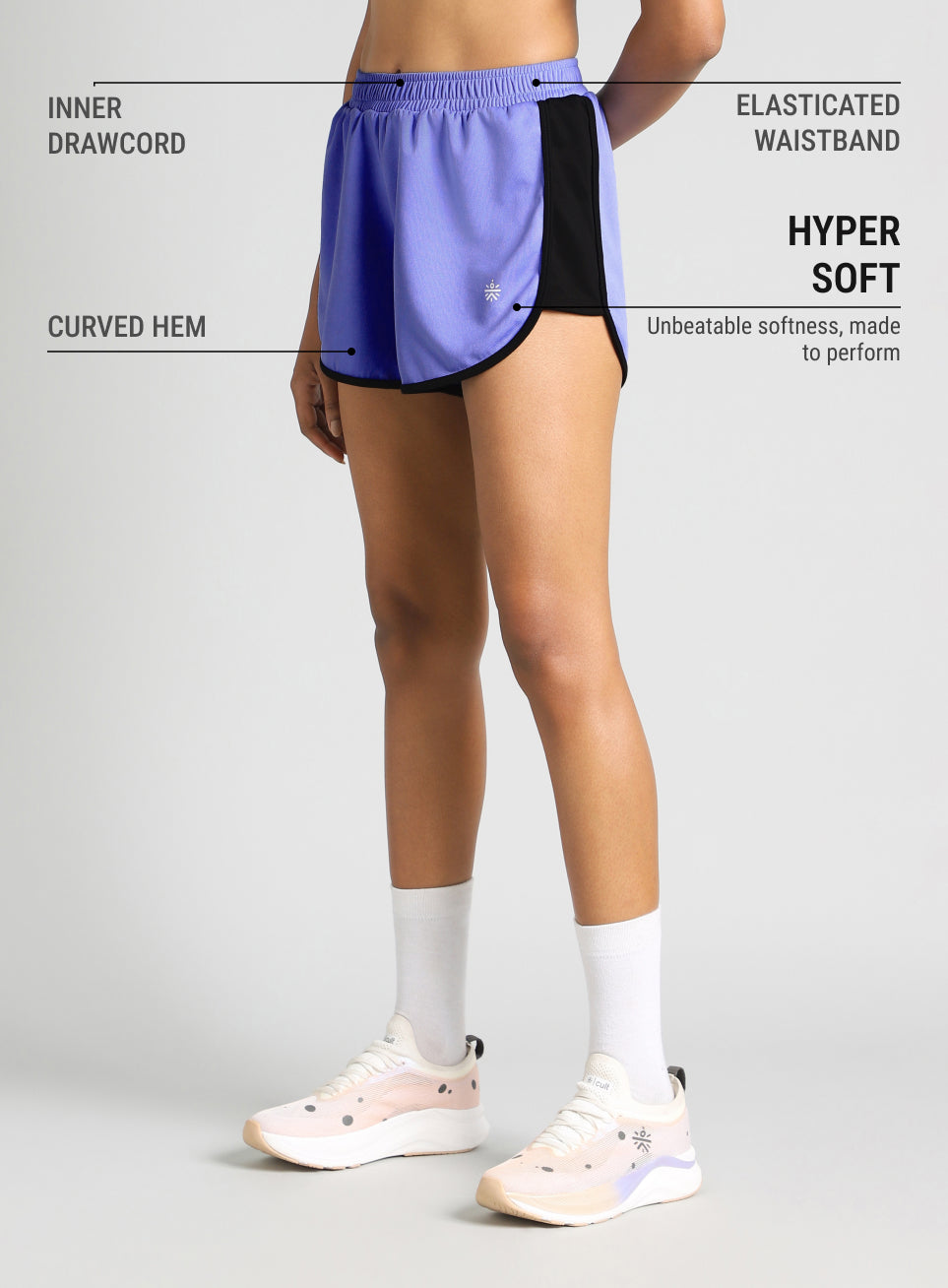 Women's Blue Power Active Shorts