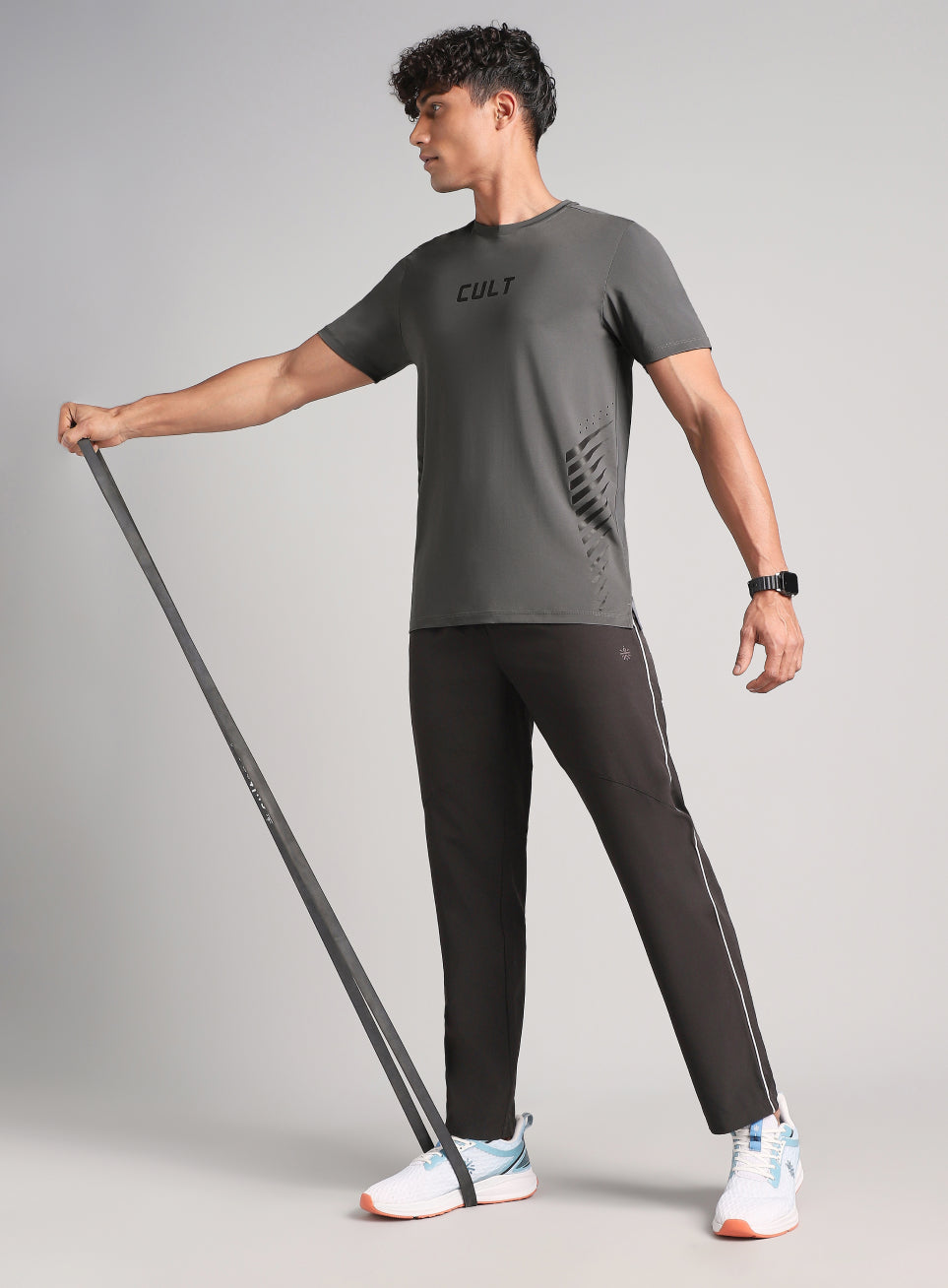 Men's Dark Grey Contour Vent Training T-Shirt