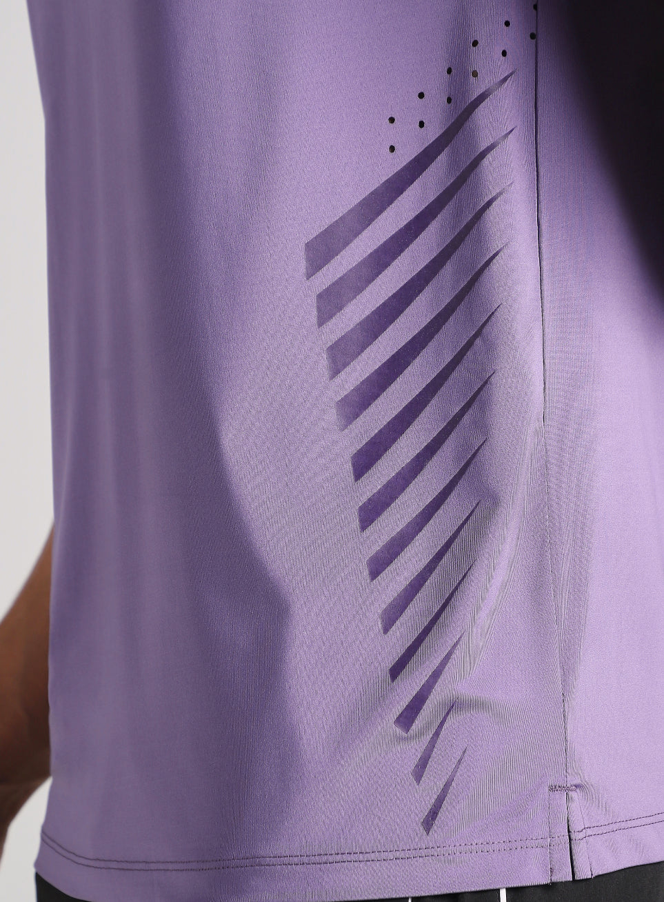 Men's Purple Contour Vent Training T-Shirt