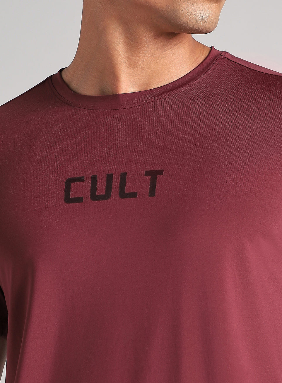 Men's Maroon Contour Vent Training T-Shirt