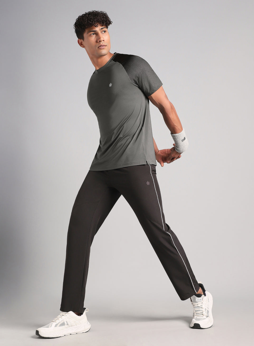 Men's Dark Grey Power Pop Training T-Shirt